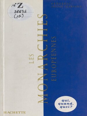 cover image of Les monarchies européennes